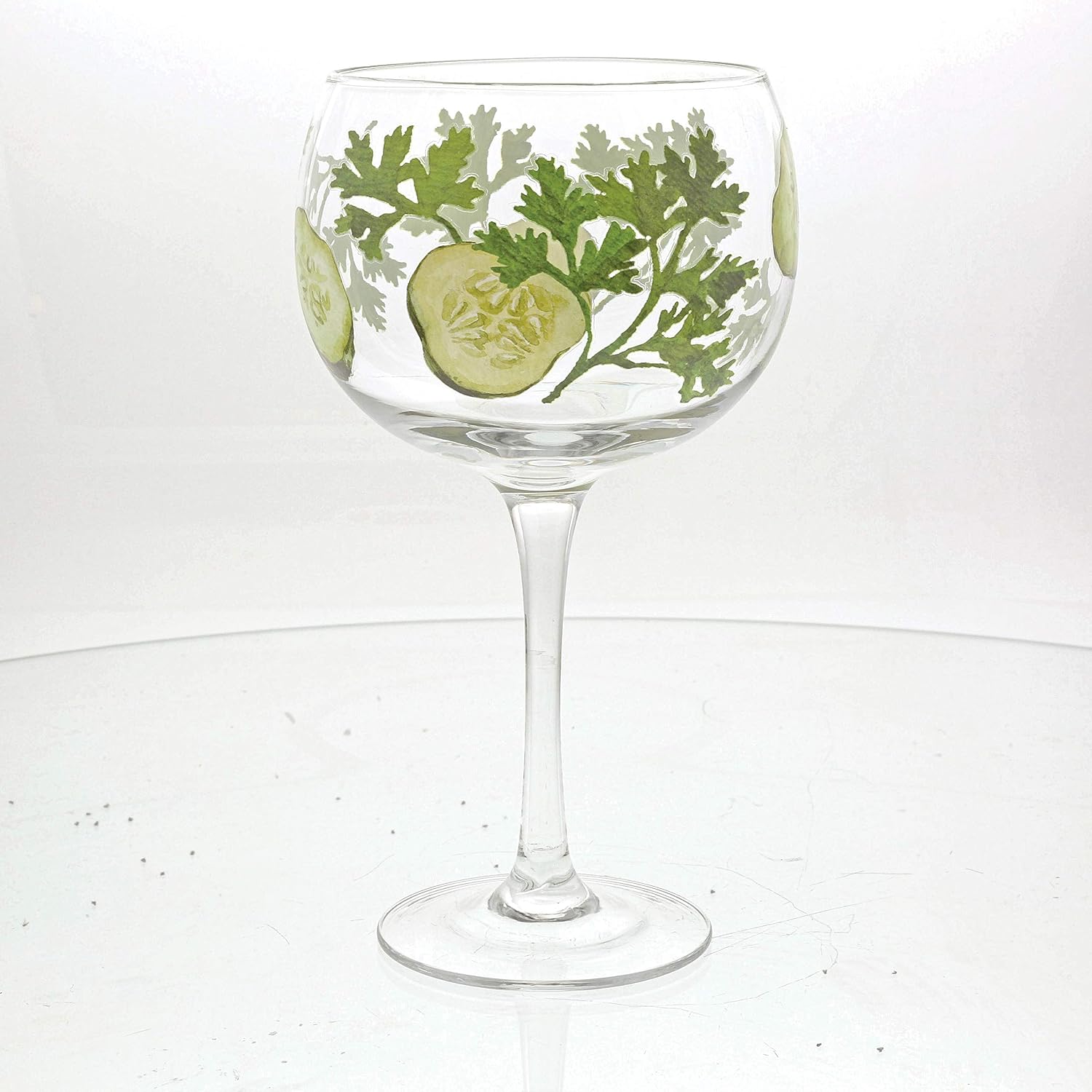 Ginology Cucumber Copa Glass, Multi - Image 3