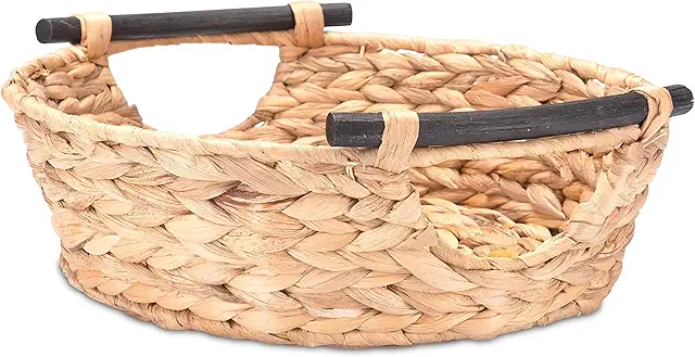 Decorasian Water Hyacinth Storage Basket - Beterschap Mand, Natural, 32 cm