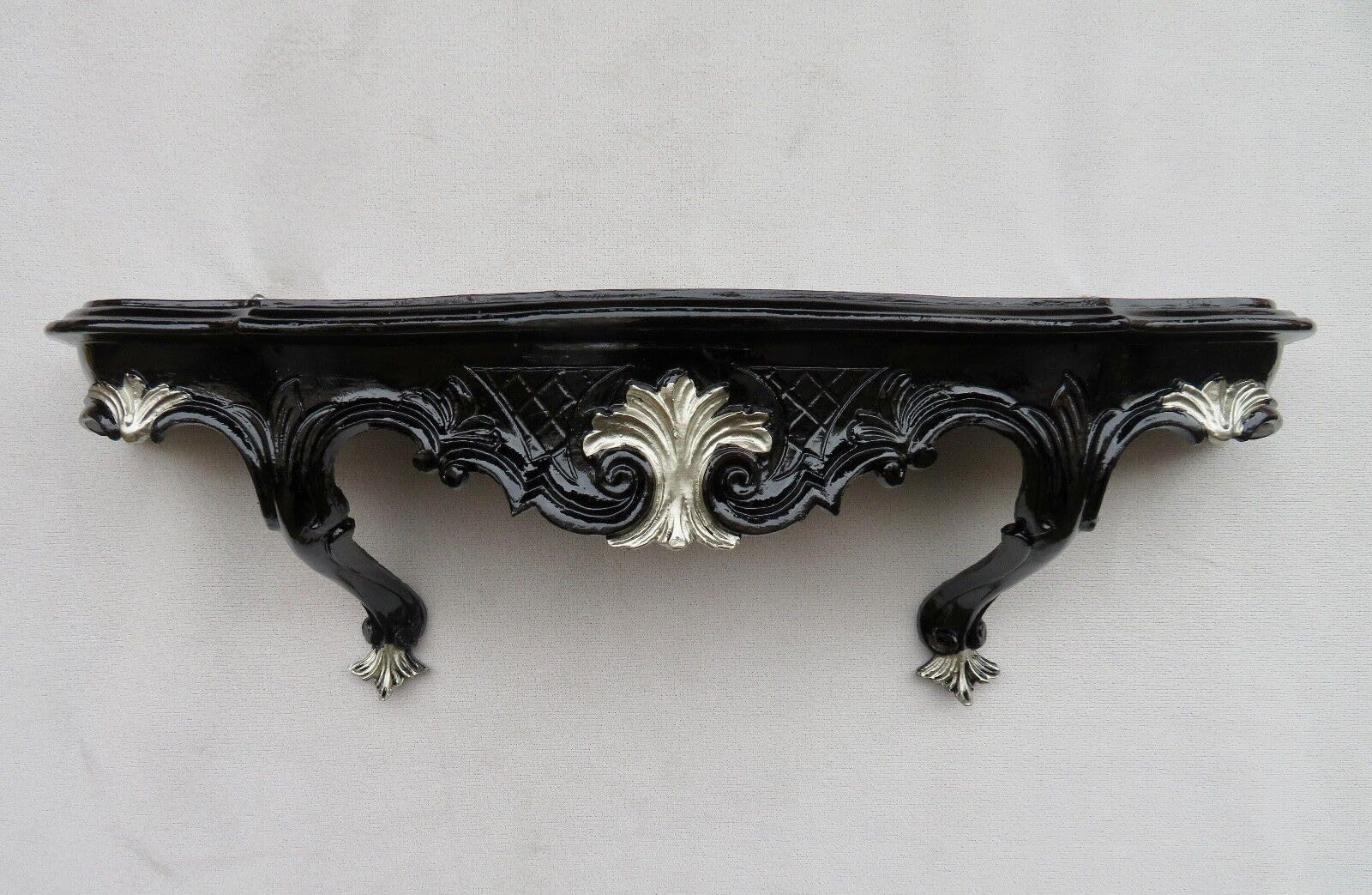 Barok console wandconsole antiek ivoorgoud 29x13cm spiegelconsoles wandrek hangconsole antieke stijl Cp78