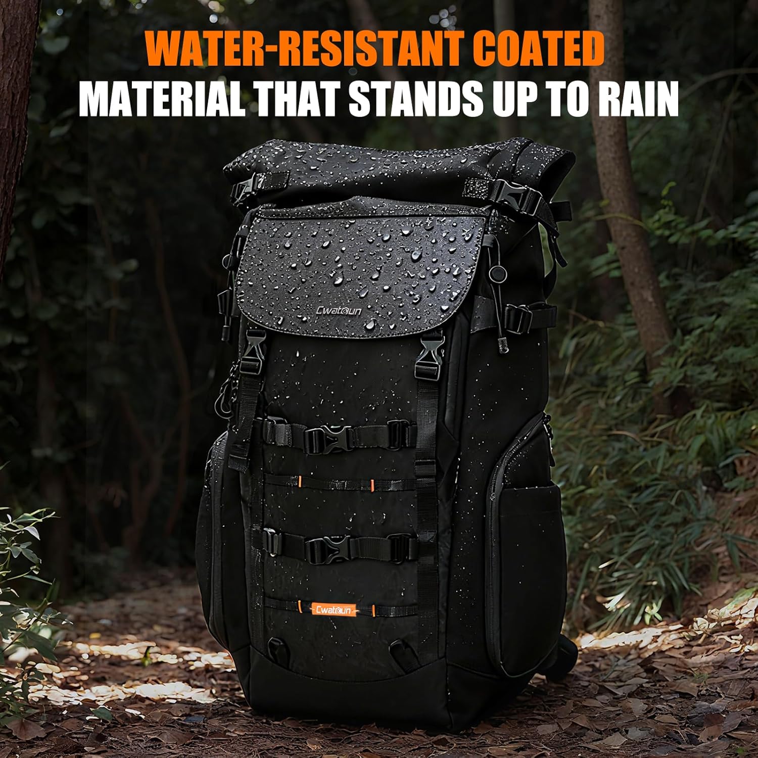 Cwatcun Luxury Camera Backpack, 32L Large Capacity Camera Bag, DSLR Camera BackPack, Extra Large Professional Outdoor Photography Drone Case Backpack with Expansion Space for 15.6" Laptop