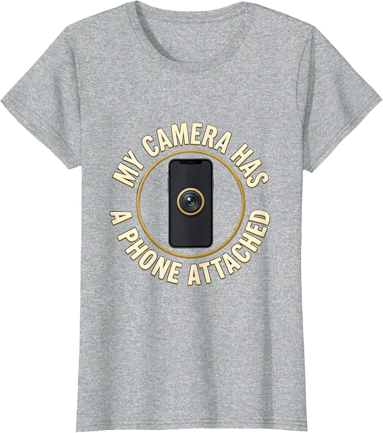 My Camera Has A Phone Attached Vintage Photography Design T-Shirt image 5