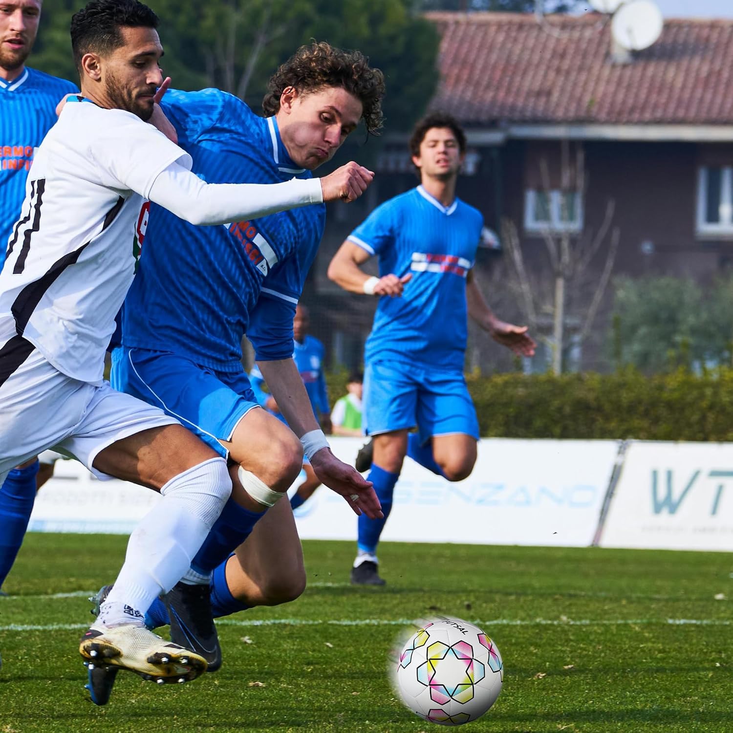 Futsal Ball,Futsal Soccer Ball,Great for Indoor or Outdoor,Low Bounce Size 4 for Training,Playing,Games - Image 8