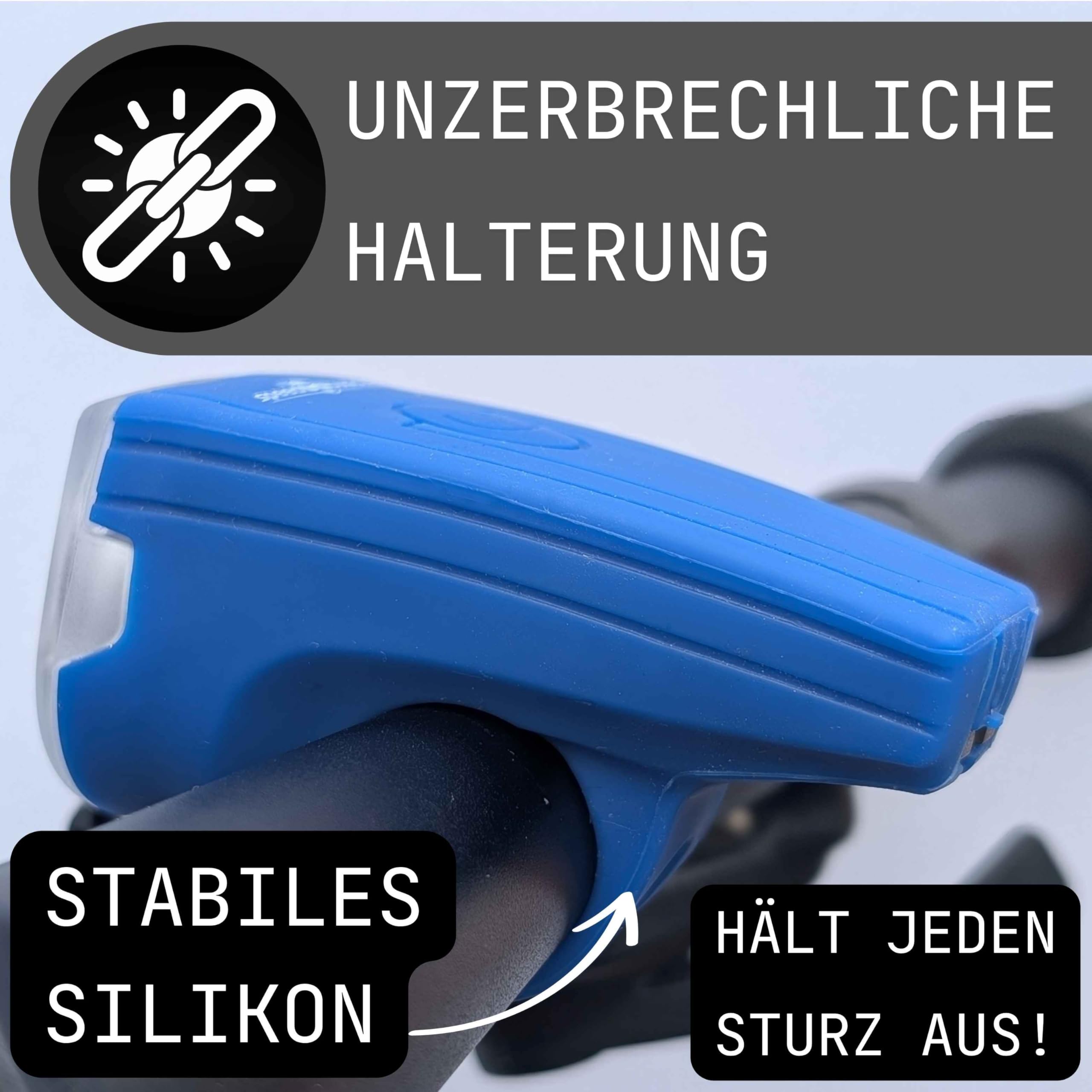 SPEED BUDDIES Kinderfahrrad Frontlicht | StVZO zugelassen, USB-C wiederaufladbar, wasserdicht & robust, Lange Leuchtdauer – LED Fahrradlampe für Kinder