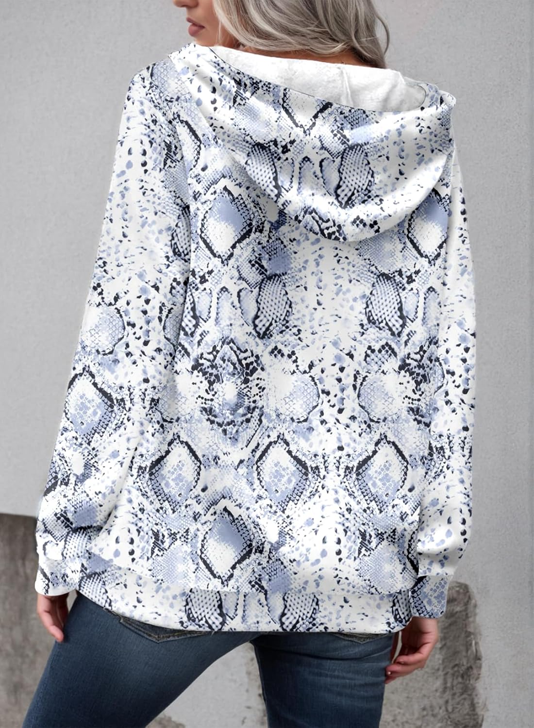 Dokotoo Women's Casual Long Sleeve Hoodies Sweatshirts Drawstring Pullover Tunic Tops With Pockets - Image 4