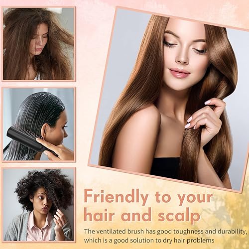 Miniatura 3 de 60 cepillos de pelo a granel para personas sin hogar, desechables, cepillos antiestáticos de cerdas para refugio, hotel, hogar de ancianos, iglesia