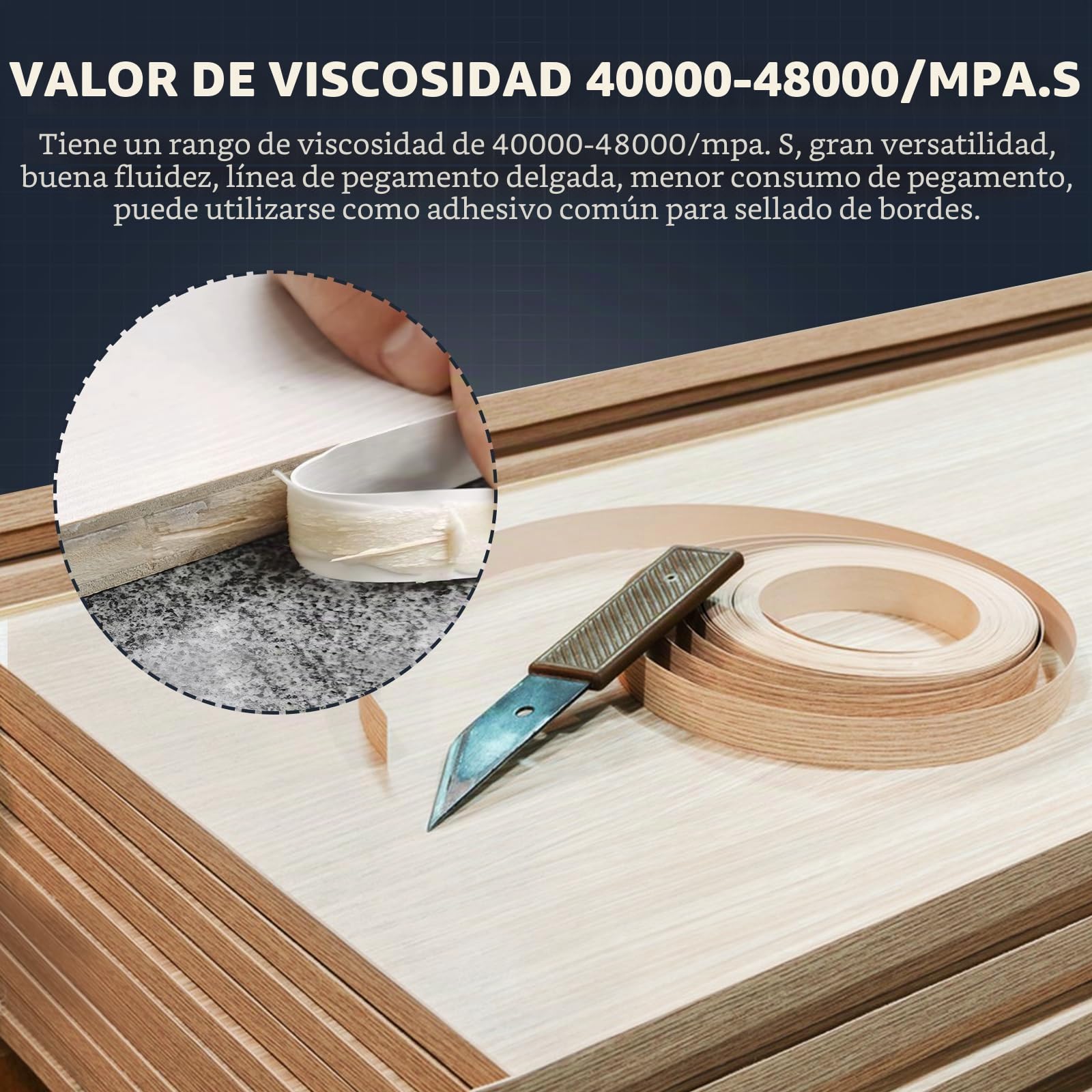 YUCHENGTECH Pellets de Pegamento Blanco de 5kg Pegamento para Encolado de Bordes Pegamento Termofusible para Bandas de Bordes Gránulos de Pegamento para Tapacantos