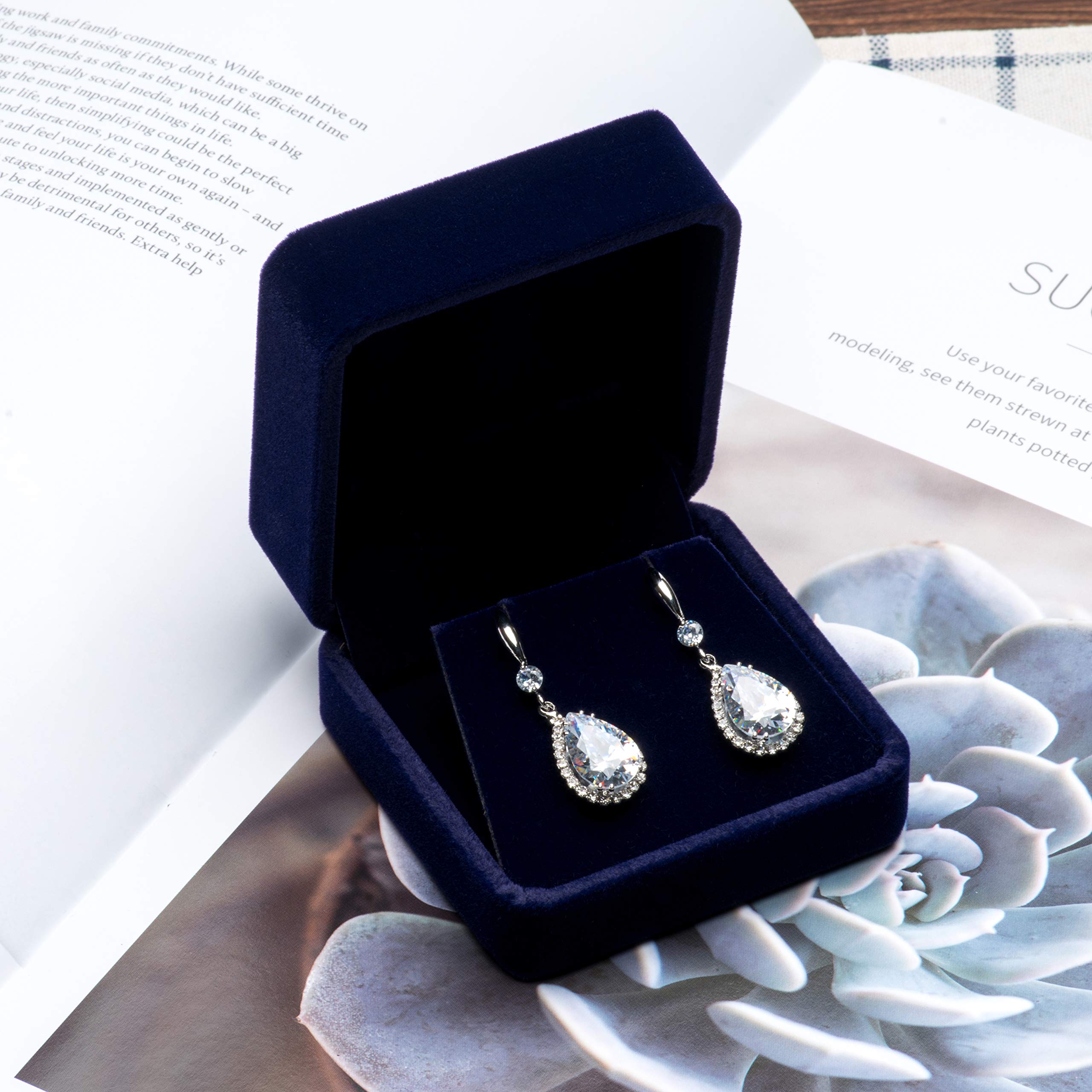 新品　Herlipto tweed jewelry box Amazon.com: Giftop Velvet Earring Gift Boxes Jewelry Box (Blue