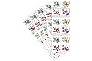 Winter Berries 5 Books of 20 First Class Forever US Postage Stamps...