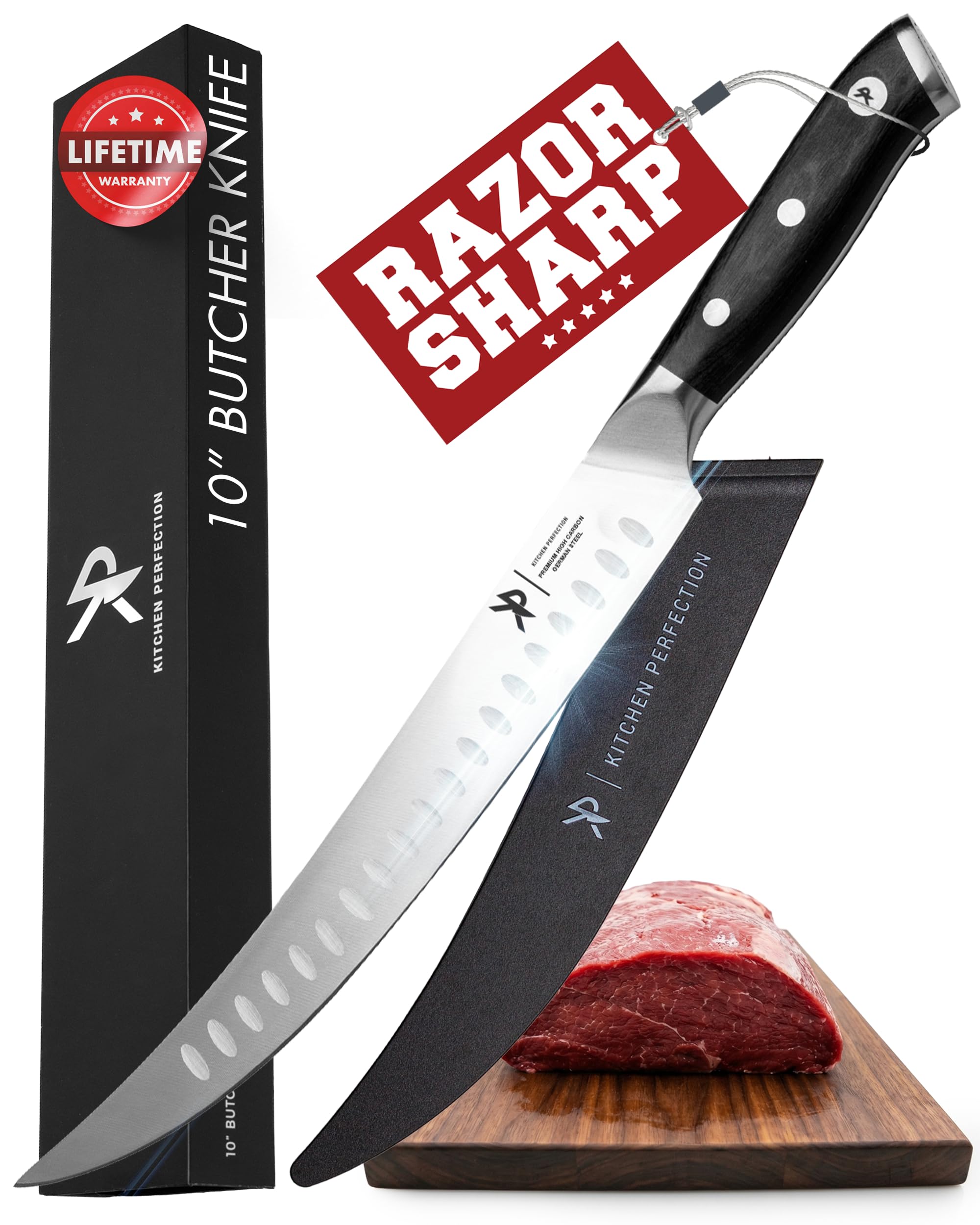 KITCHEN PERFECTION 10&rdquo; Butcher Knife