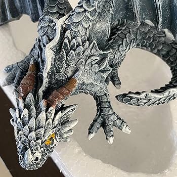 Amazon.co.jp: ドラゴンの彫刻 - 大きなドラゴン ヤードの彫刻