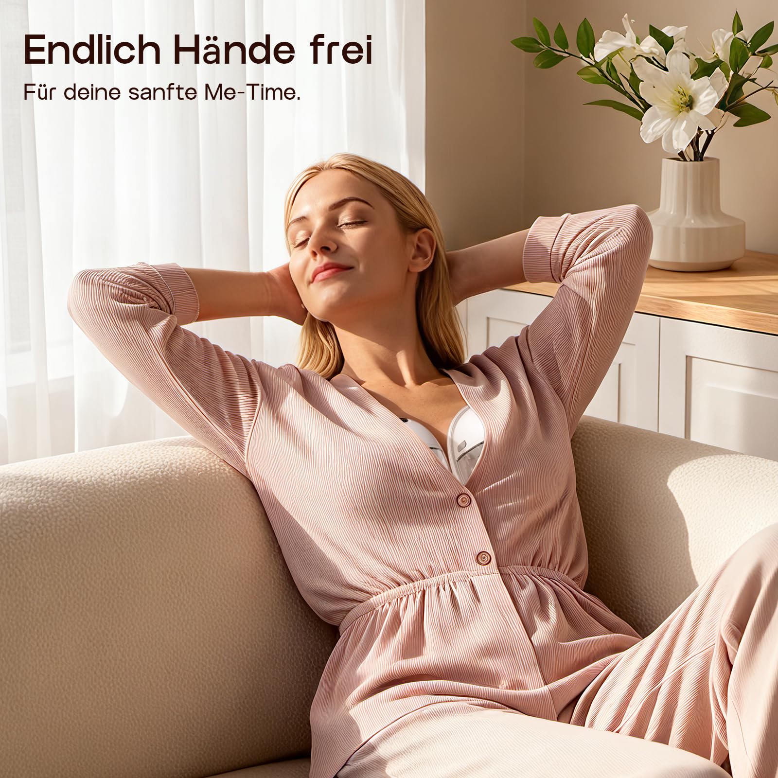 Milchpumpe Elektrisch, Tragbar Doppel-Milchpumpe Handsfree, 4 Modi 12 Stufen, BPA-frei, Leise & Leicht, 24mm mit 19/21mm Flansch & Ersatzteilen–Ideal für Neue & Berufstätige Mamas (2 Stück, Weiß)