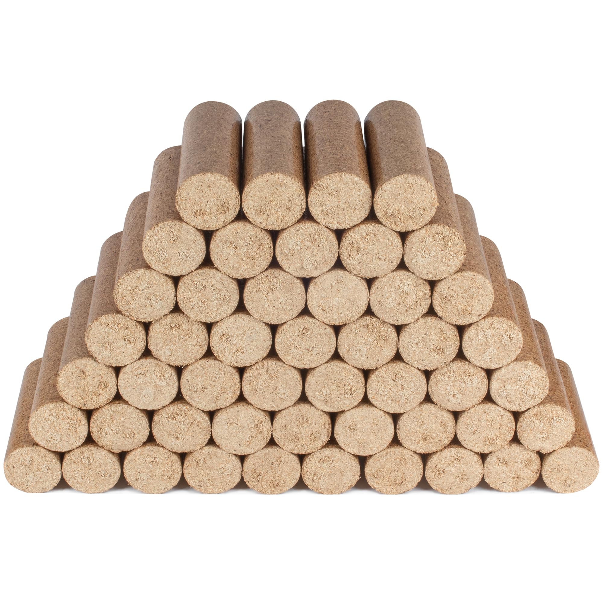 Hardys Brown Fire Logs, 10 X 8.4Kg (50 Briquettes) - Clean Burning Fire Wood For Firepit & Chimeneas | Low Ash, High Heat Output | 100% Virgin Wood | Ideal For Log Burners & Pizza Ovens