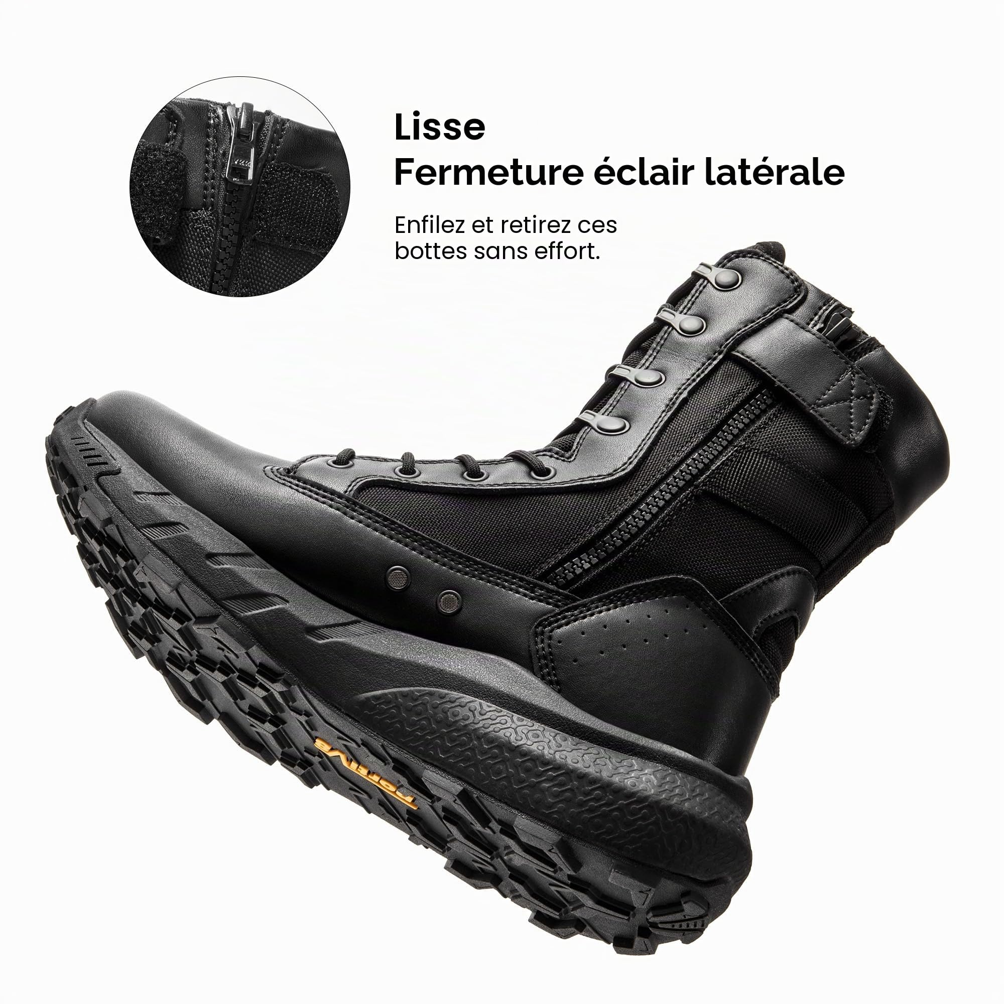 NORTIV 8 Bottes Militaires pour Hommes Bottines Tactiques Bottes de Combat Antidérapantes