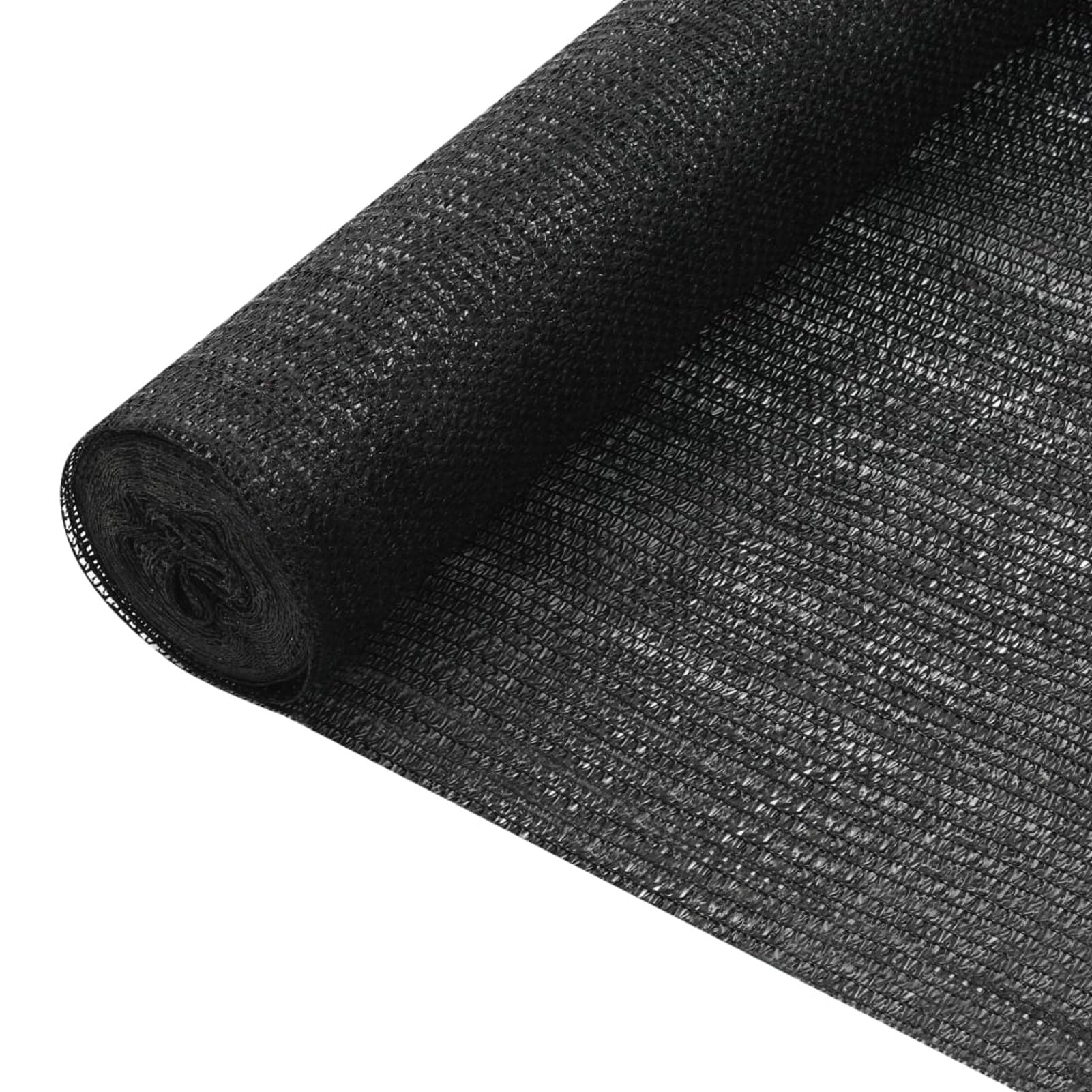 ARKEM Filet Brise-Vue Noir 1,8x25 m PEHD 75 g/m²,Résistant Aux UV,Filet Brise-Vue,Brise-Vue Et Pare-Soleil pour Balcon
