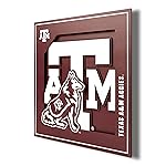 YouTheFan NCAA Texas A&M Aggies 3D Logo Series Wall Art - 12x12