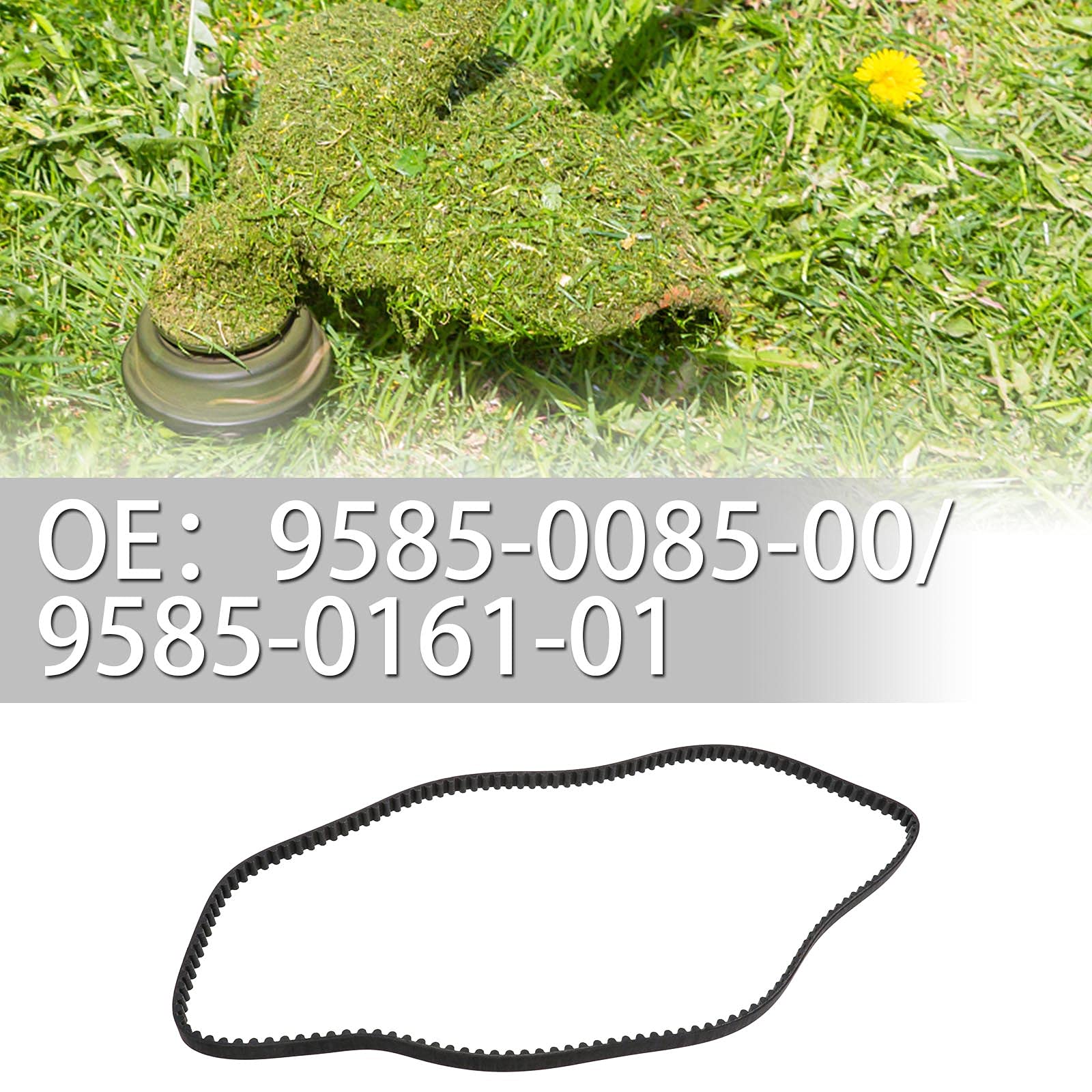 ECSiNG 2X Rasenmäher Antriebsriemen HTD1160-8M-12 kompatibel mit Stiga Park 121M / Villa 85 Combi 145-Zähne 8mm Zahnteilung 12mm Breite 1160mm Umfang
