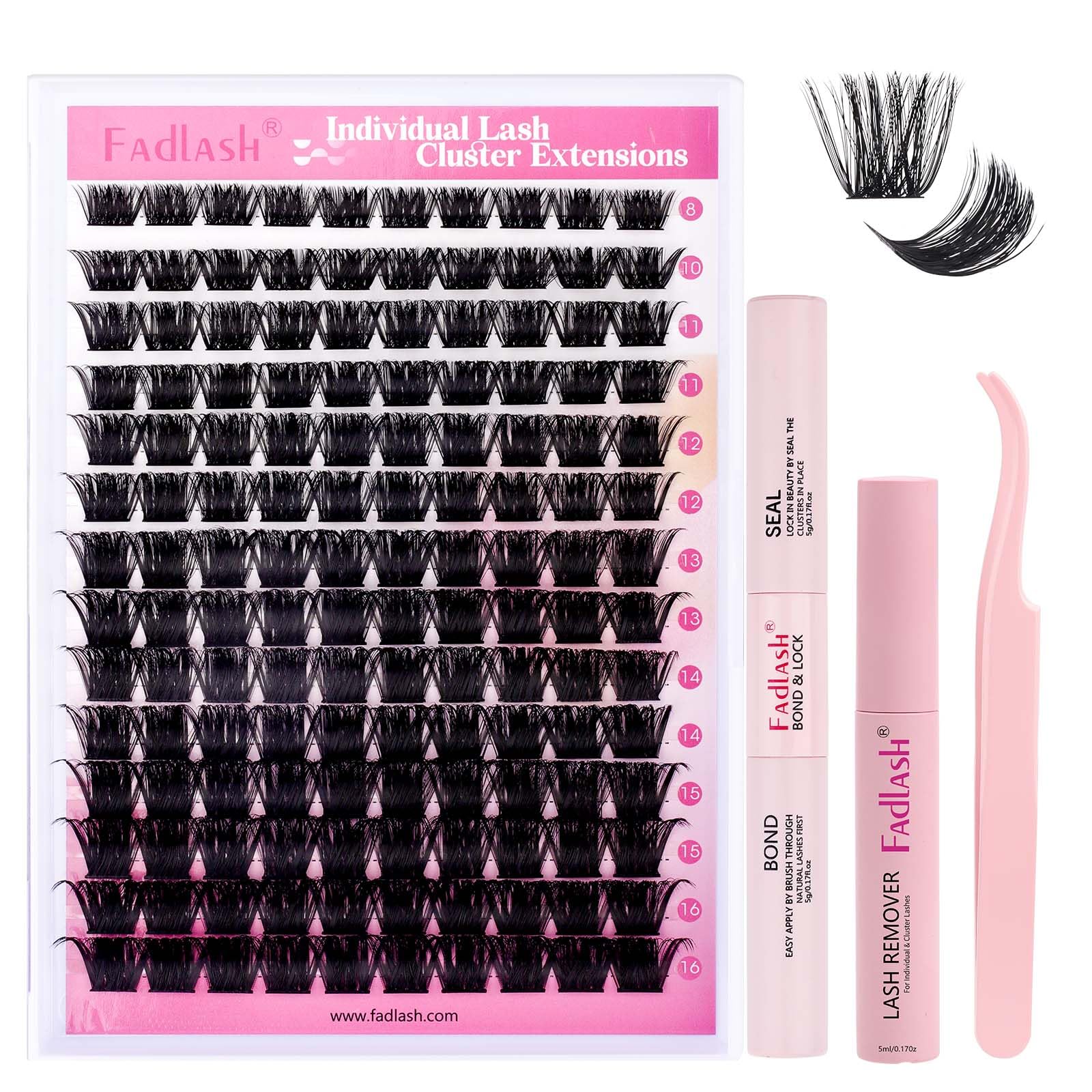 FADLASH Lash 120pcs 0.07mm D Curl 8-16mm 40D Mixed Trays Customizable DIY Eyelash Extensions for Beginners — view 34