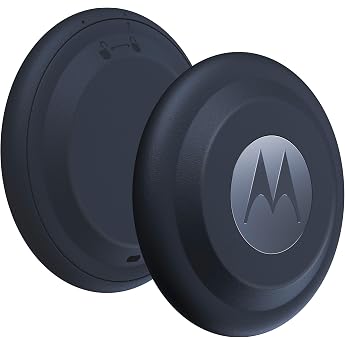 Motorola Moto Tag Smart Tracker 1 Pack Android 9+ Compatible Bluetooth 5.4 IP67 Water Protection USB-C Ultra Wideband Finder for Keys Luggage and Much More Starlight Blue