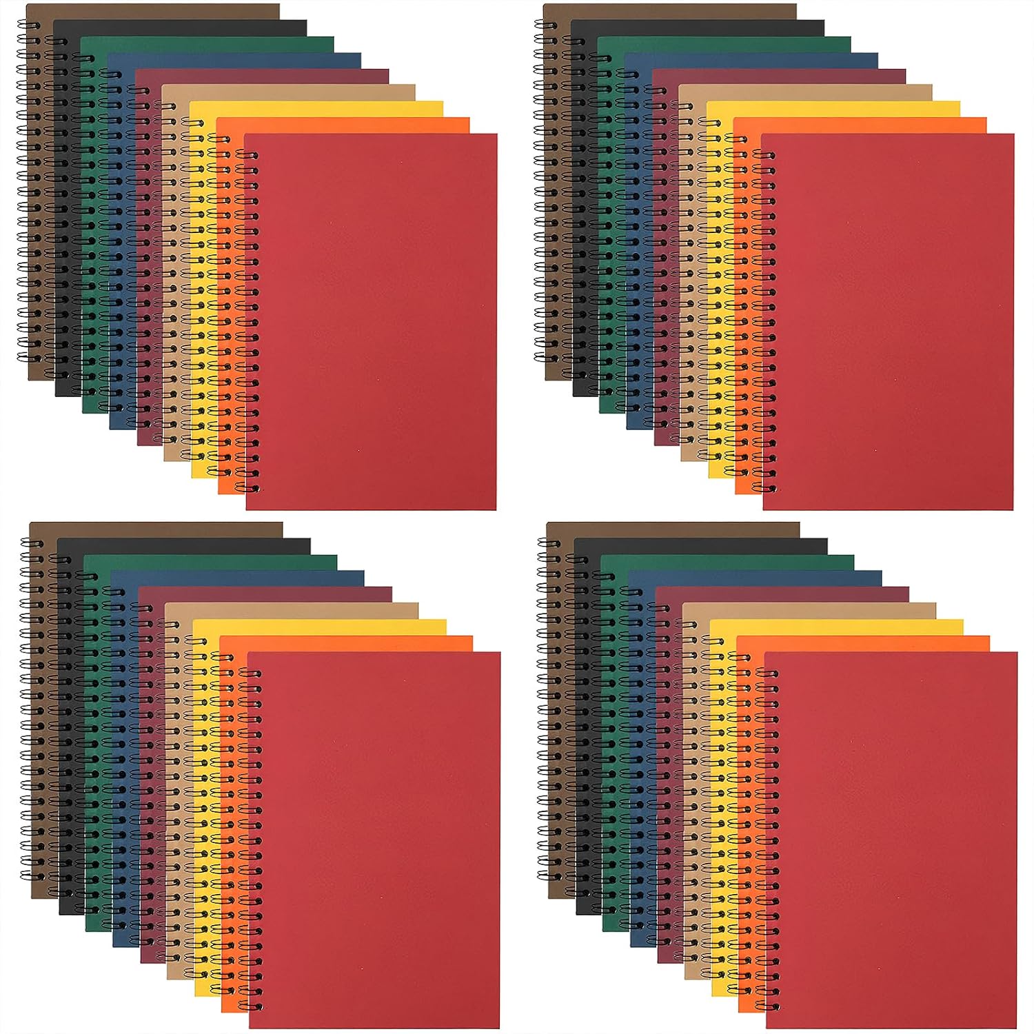 36 Pack Spiral Notebook College Ruled Journals Notebooks Lined 8.3 x 5.