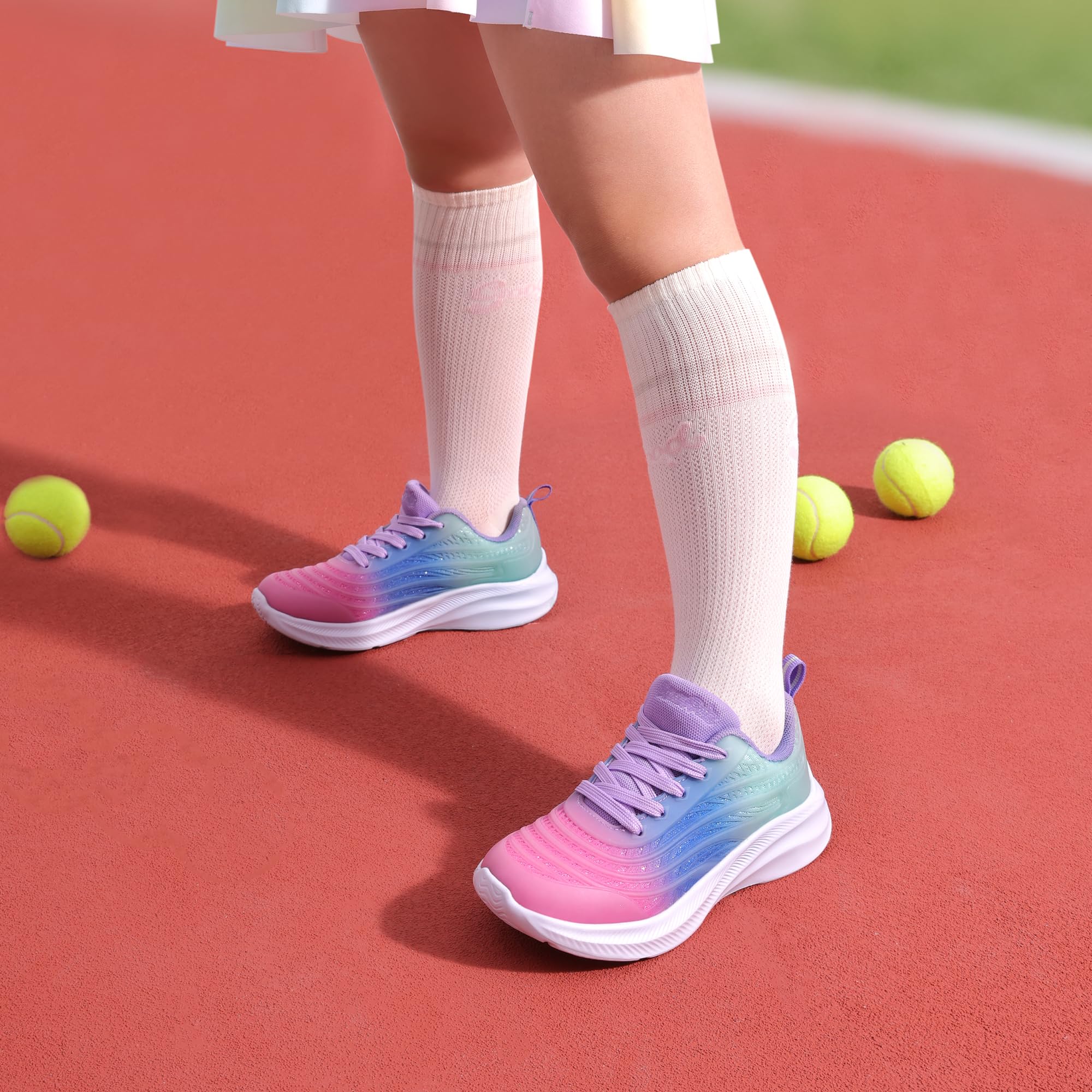 DREAM PAIRS Turnschuhe Kinder Sportschuhe Mädchen Jungen Sneaker Hallenschuhe Atmungsaktiv Laufschuhe Outdoor Schnüren Tennisschuhe