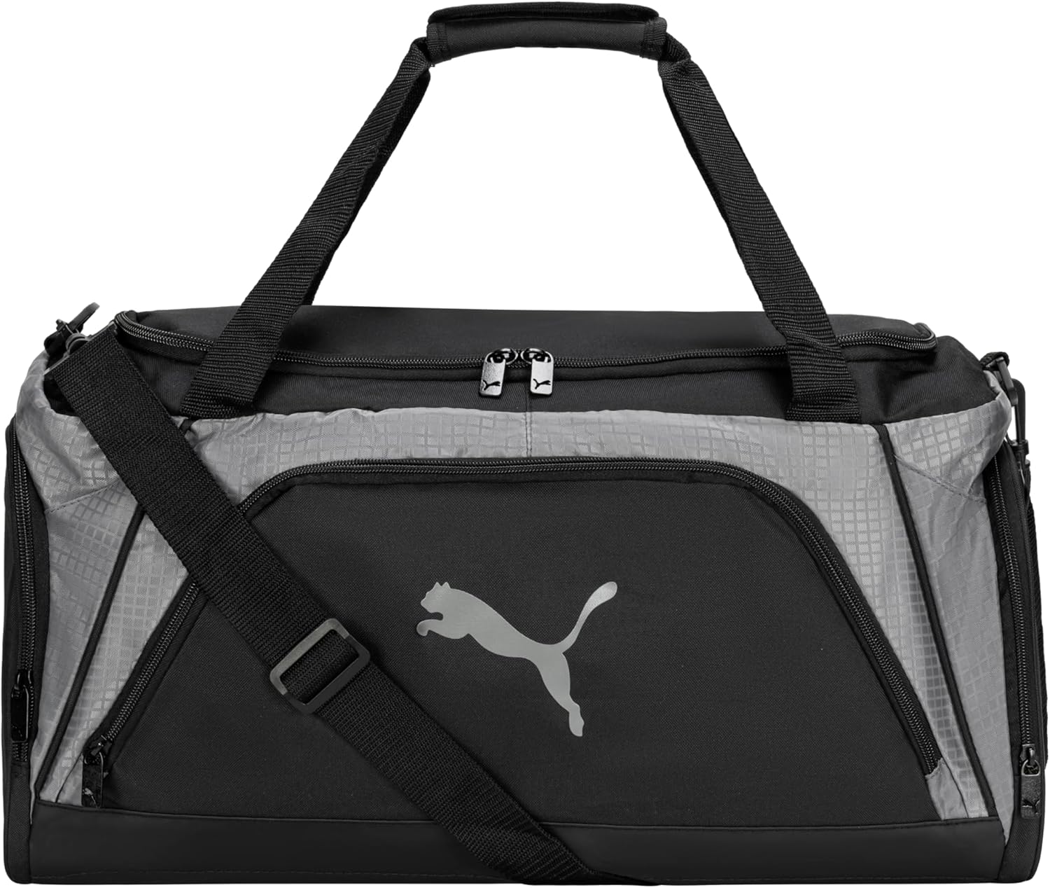 PUMA Accelerator Duffel Bag, Black Grey, OS