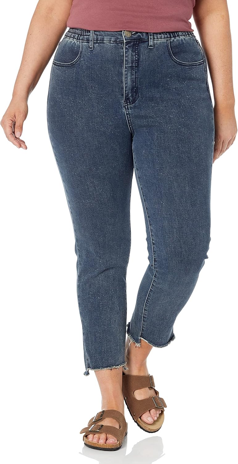 Avenue Women's Plus Size Jean So Comfy Ankle