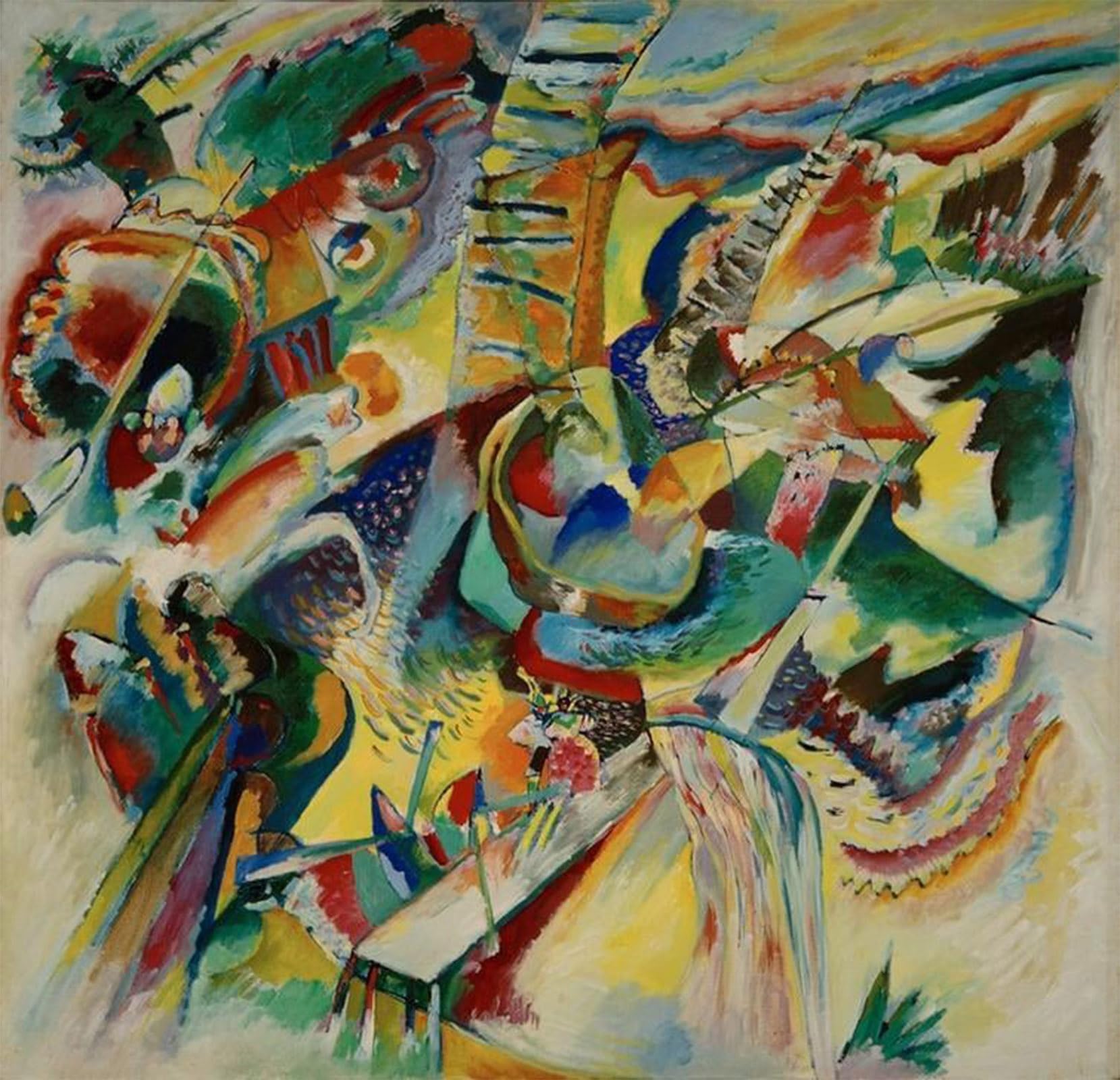 ARTXLXXBN Famous Art Print Poster Vintage Wall Art Improvisation Klamm by Wassily Kandinsky Canvas Art Poster for Home Decor 60x90cm