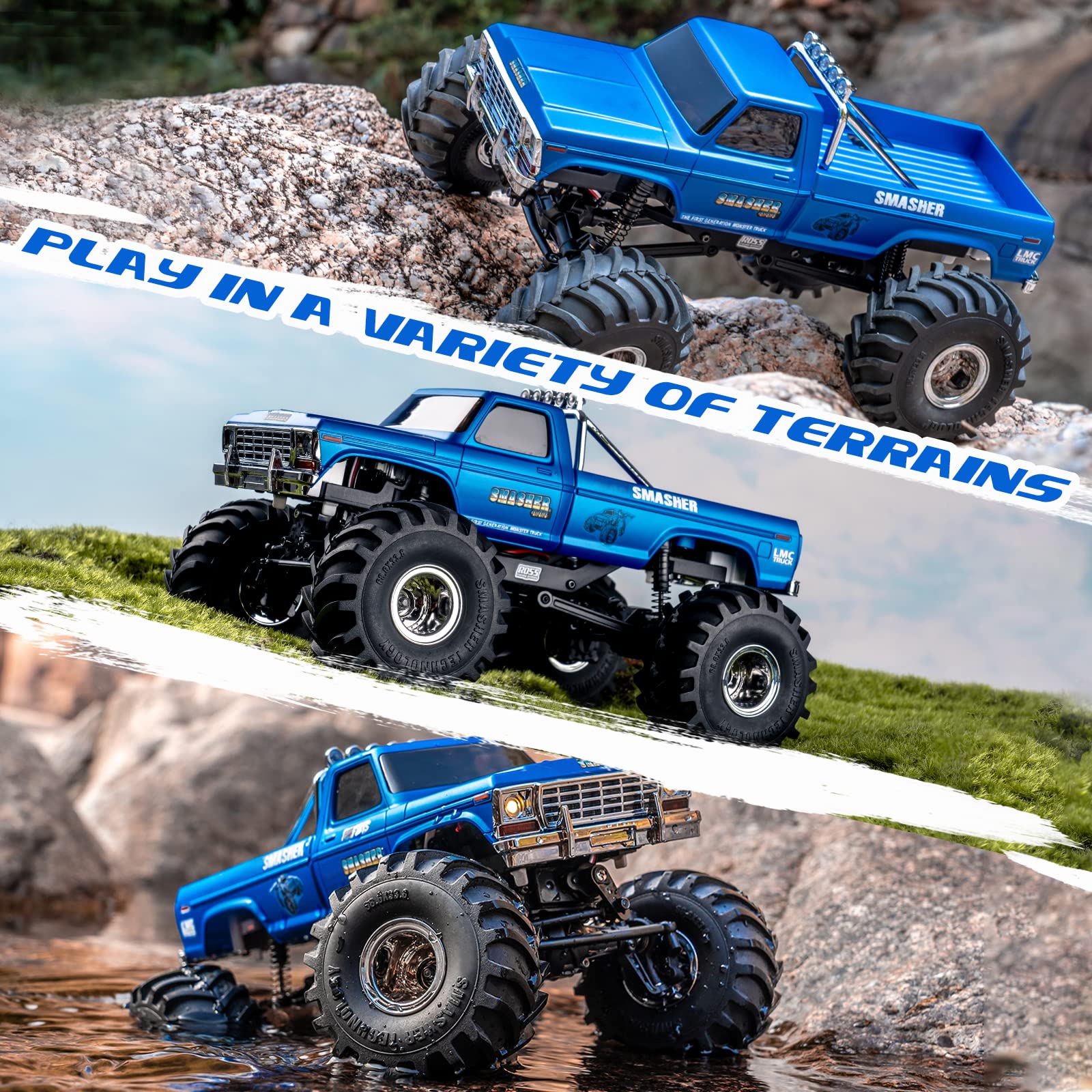 FMS 1/24 RC Crawler Smasher FCX24 Monster Truck V2 RTR 4WD