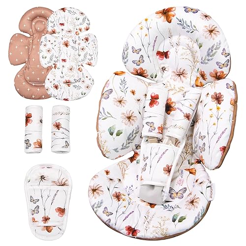 Inserto de asiento de coche para bebé compatible con columpio Mamaroo y columpio Graco y asiento de coche para bebé, inserto para recién nacidos con