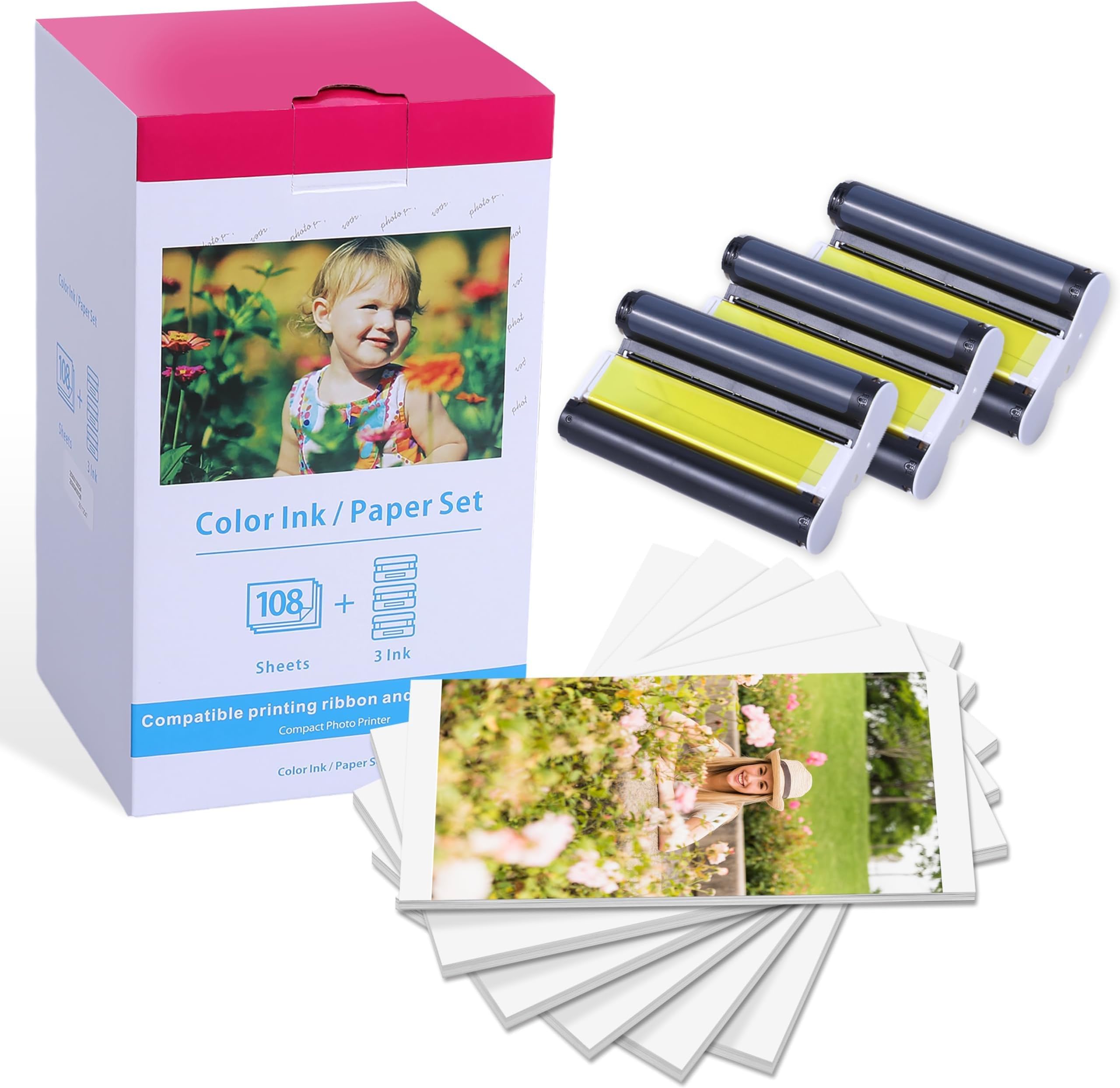 Pristar Ersatz Fotopapier für Canon KP-108IN KP108 Kartusche Kompatibel