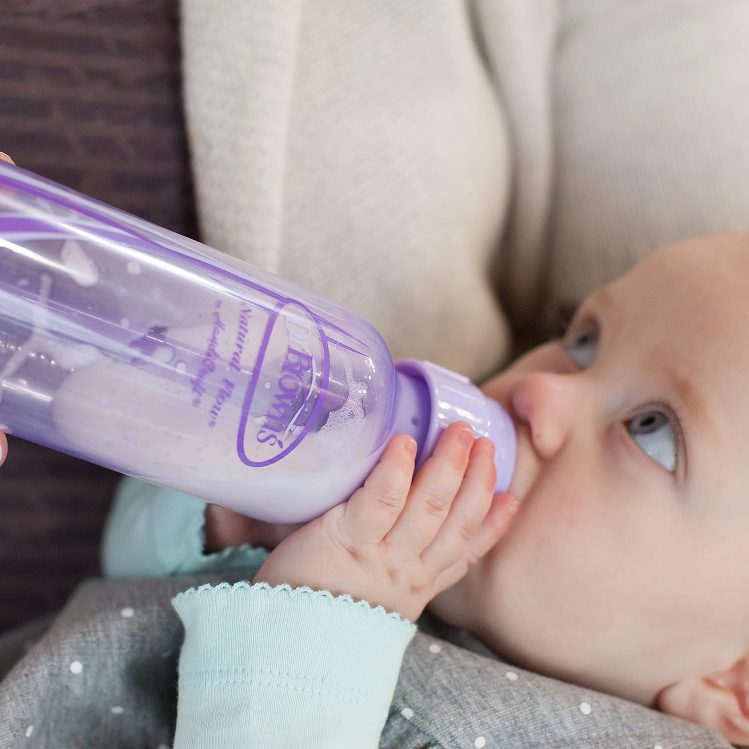 Dr. Brown's Narrow Baby Bottles 3 Pack Purple - Image 4