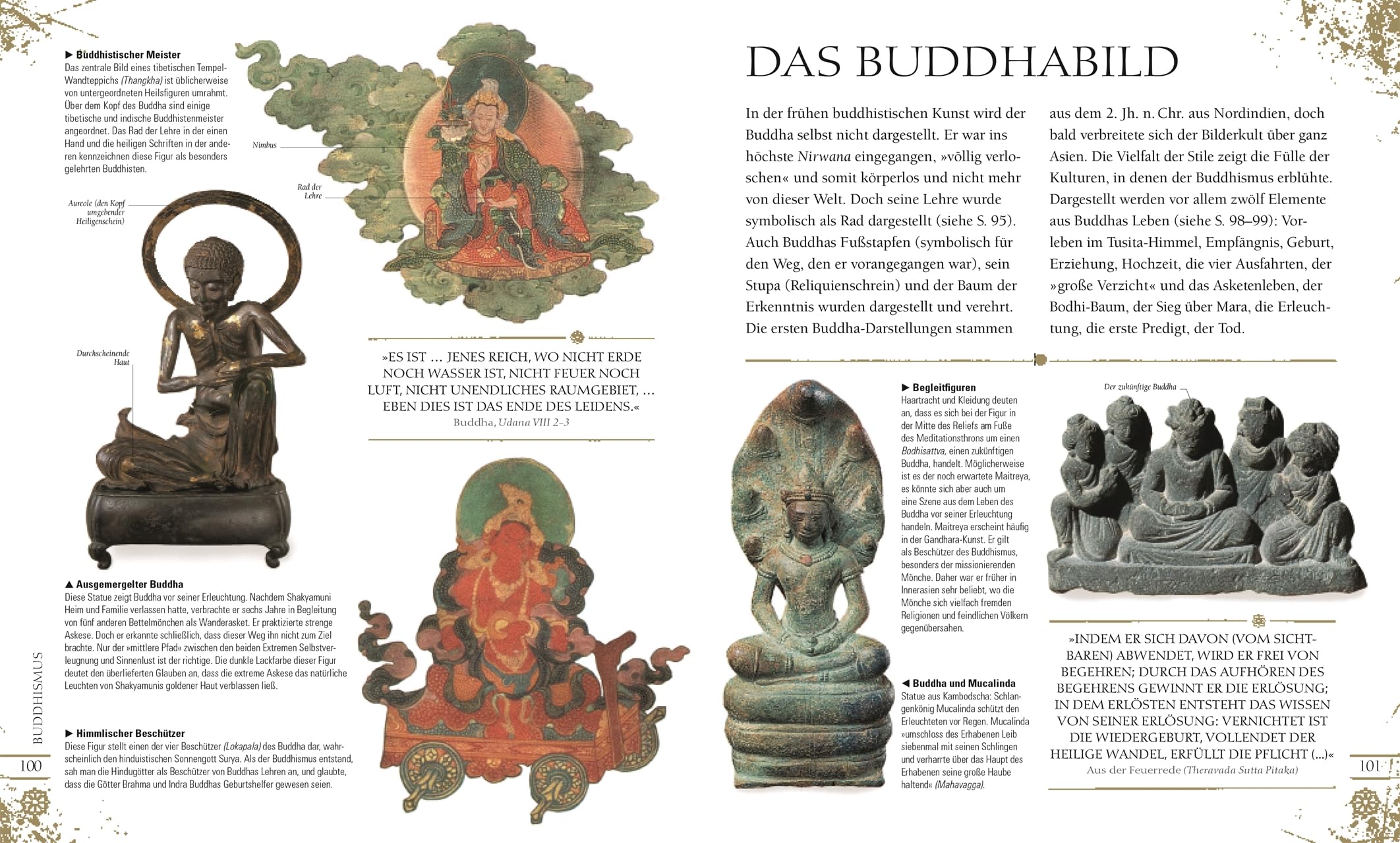 Religionen der Welt: Geschichte, Schriften, Traditionen. Hochwertige Ausstattung mit Goldfolie und über 600 Abbildungen.