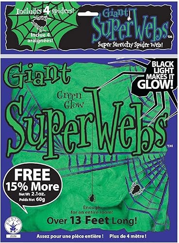 Miniatura 1 de Rubies - Telaraña verde grande con arañas