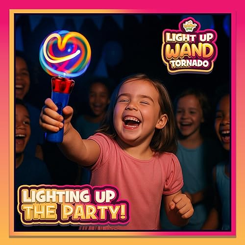 Miniatura 5 de IPIDIPI TOYS Varita de luz giratoria para niños  Remolino mágico LED  Juguetes iluminados de Halloween para truco o trato, rellenos de bolsas de