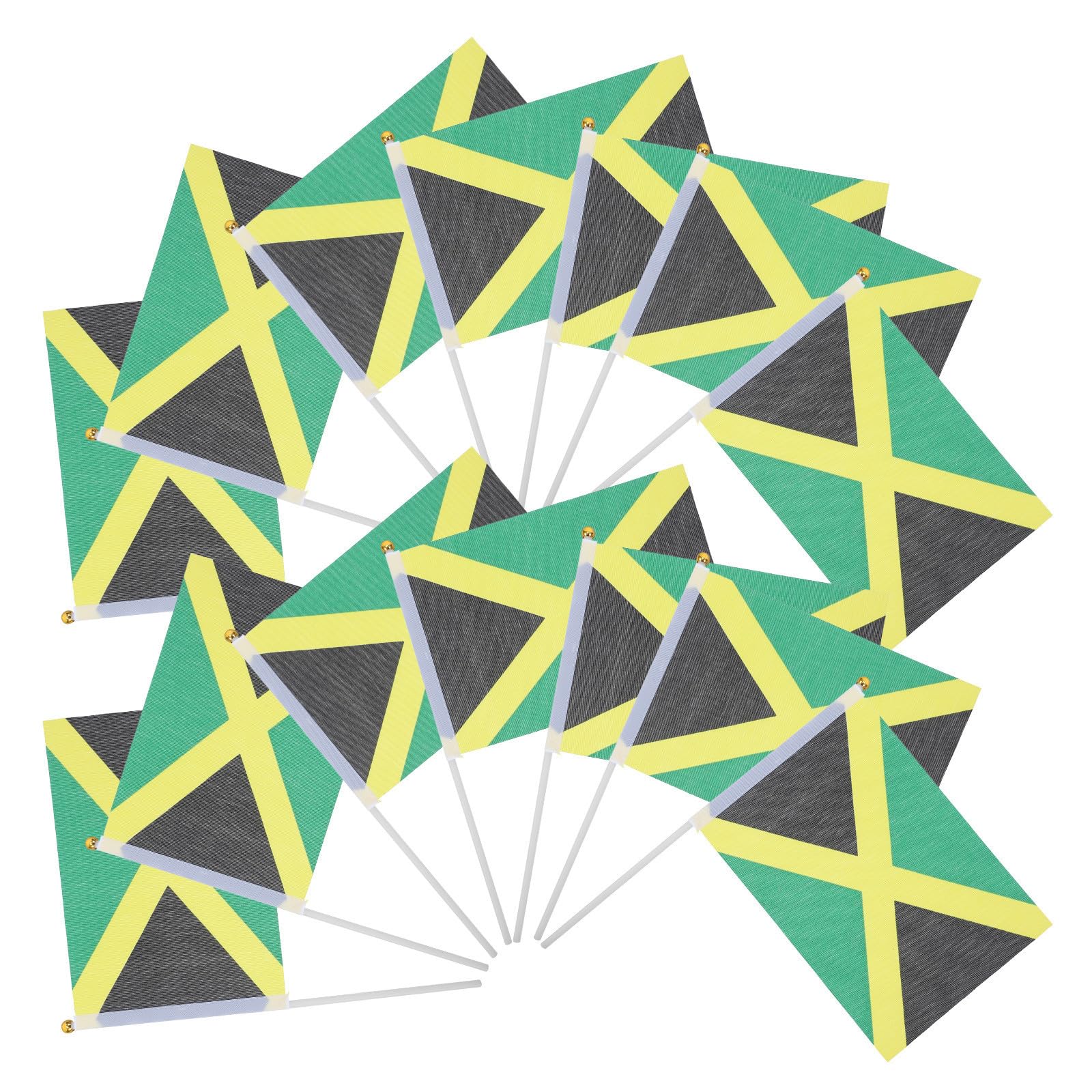 Banderas de Jamaica de poliester para fiestas tematicas y decoracion deportiva
