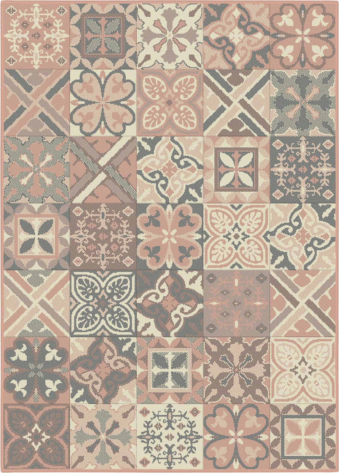 SrS Rugs® Luna Collection, Made To Measure, Modern Long Carpet Runner Rug for Entrance Hall and Stairs. Smooth Soft 8mm Depth Pile. 70cm Wide. Any length (Cross Pink, Length: 6' (183cm)) — image 1