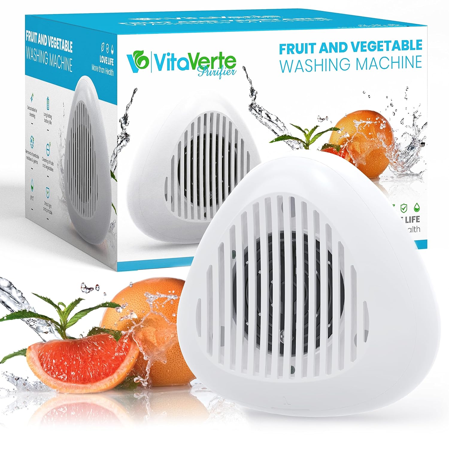 Fruit & Vegetable Cleaner Machine Fruit Cleaner Device in Water