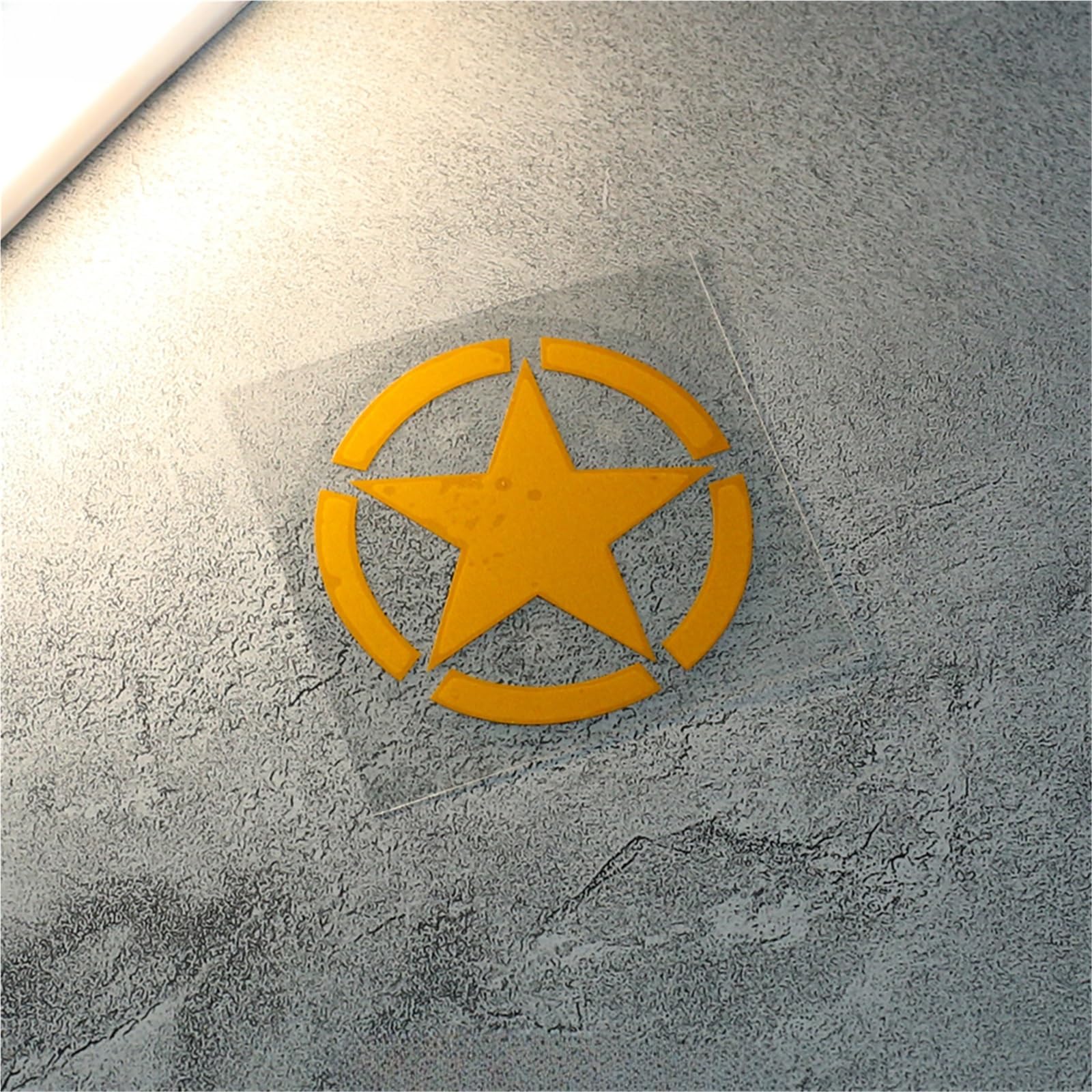 HAfgDJ Five-Pointed Star Refit Decals for Motorcycle Body Helmet, F&Ender Bumper