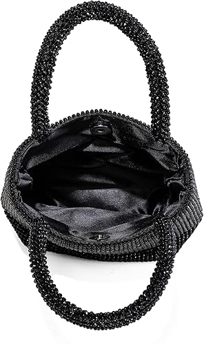 Miniatura 5 de Bolso de mano de noche para mujer para mujer, brillante, fiesta, cóctel, graduación, bolso formal de boda elegante