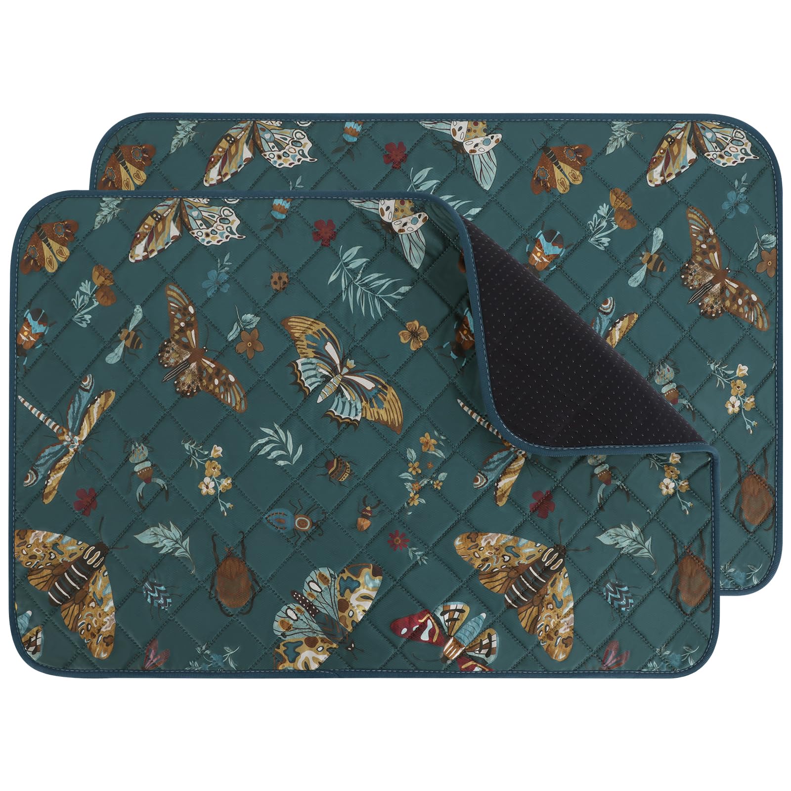 IEUUMLER 2 pezzi Tappetini Assorbenti per Cani, Assorbenti e impermeabili, Riutilizzabili educatore tappetino Pads per Cuccioli per casa, auto, viaggi EU014