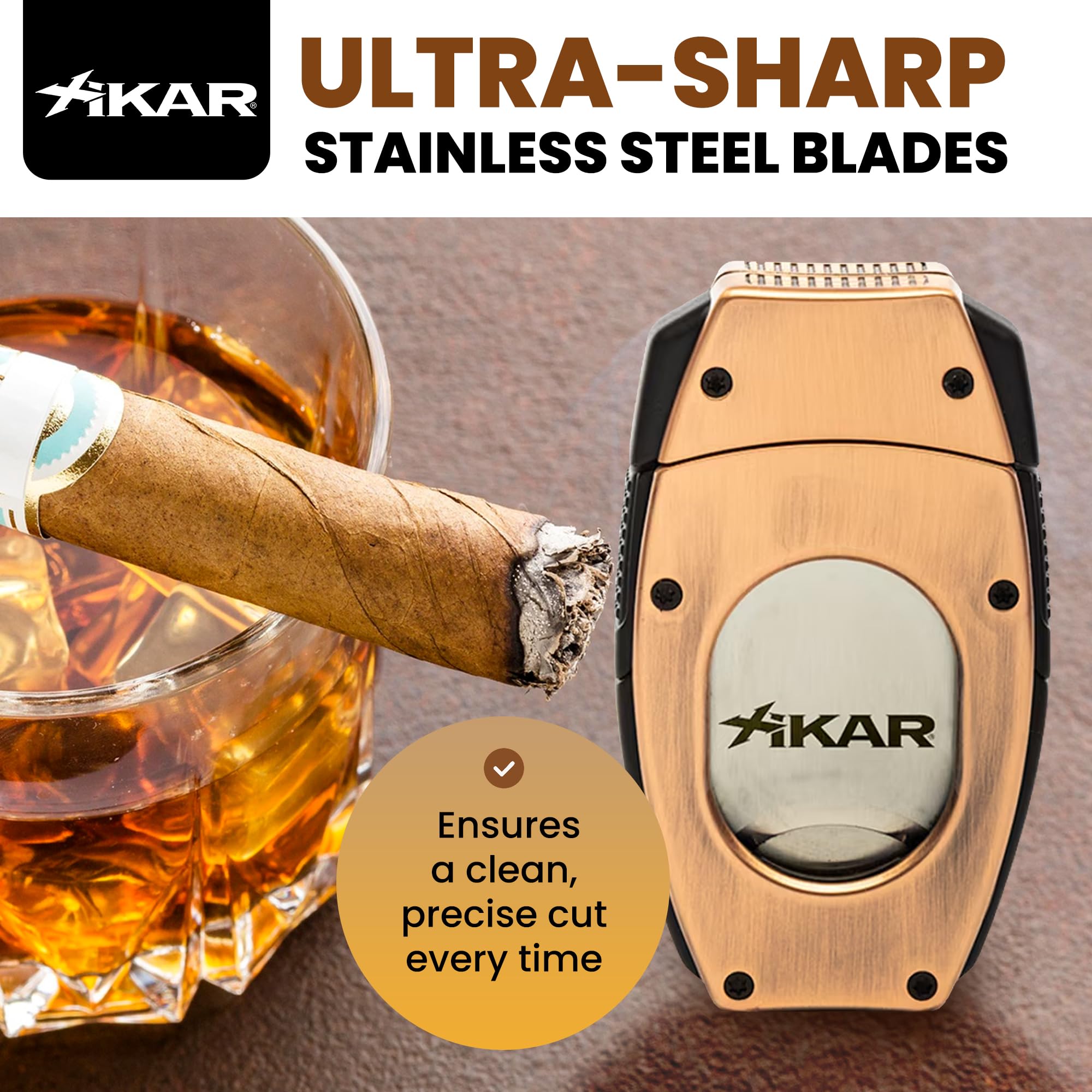 Amazon.com: XIKAR Flip Dual Cigar Cutter - Versatile 64-Ring Gauge