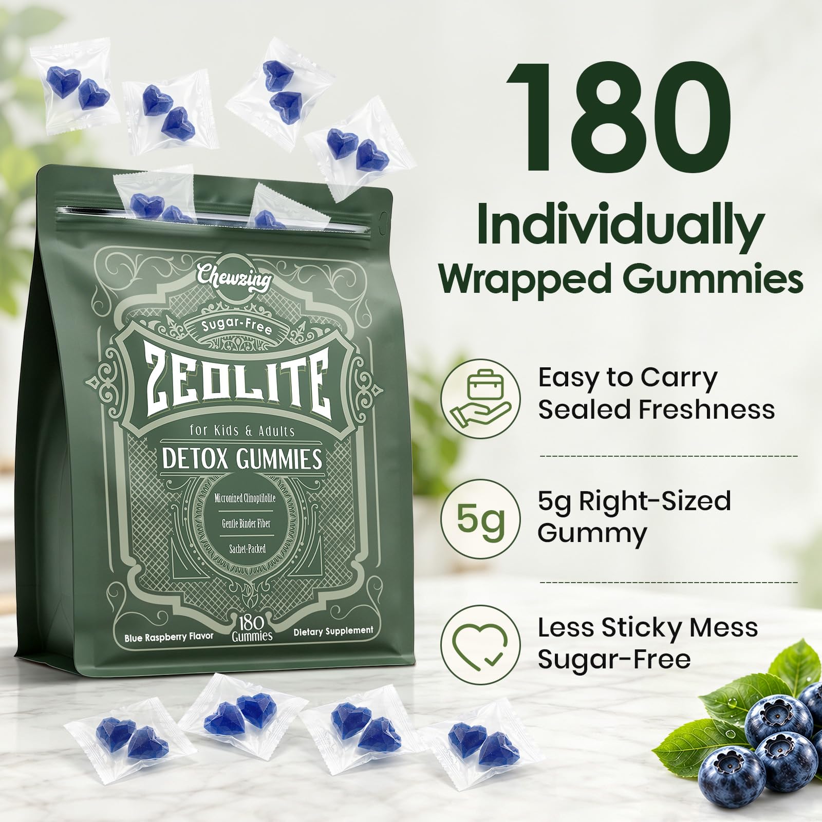 Zeolite Detox Binder Gummies – Liver & Gut Support for Kids & Adults 180 — Amazon image 8
