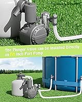 Vista 5 de Válvula de émbolo compatible con piezas y accesorios de piscina Intex, repuesto de válvula de émbolo de encendido/apagado para bomba de filtro