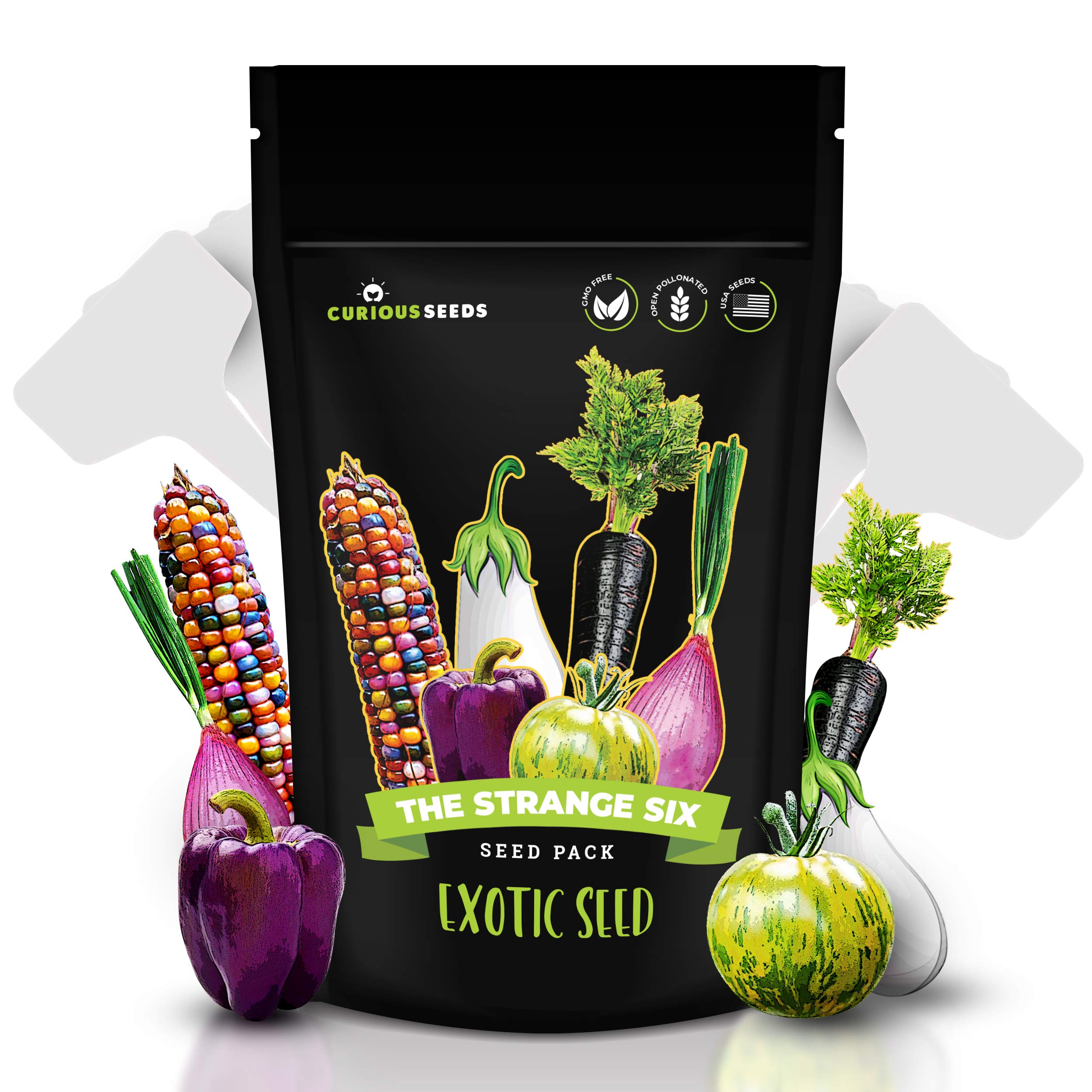 Curious Seed Company Exotic Vegetable Seeds 6 Pack