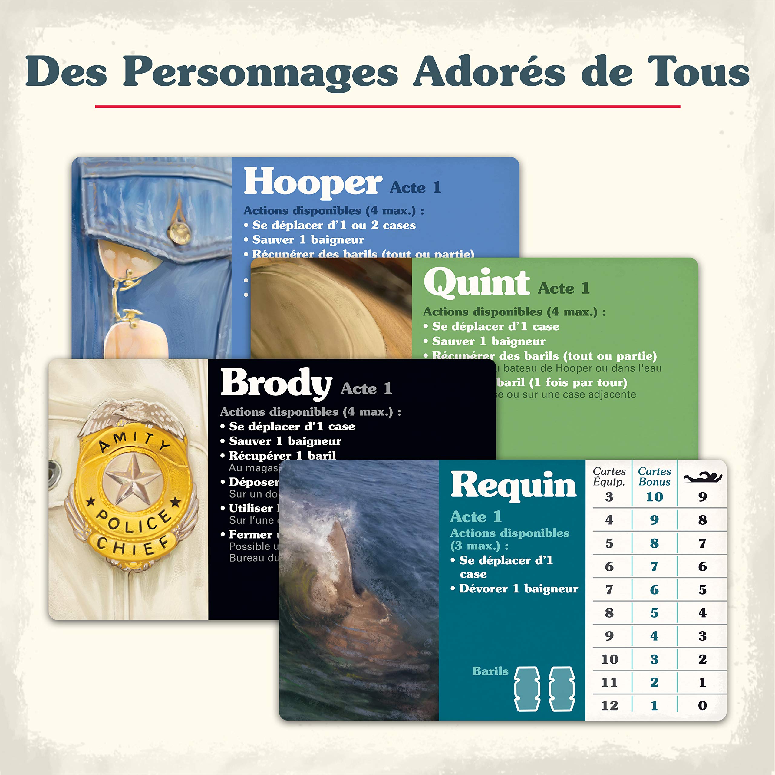 Ravensburger - Les Dents de la mer - Film culte Spielberg - Jeu de stratégie - 26833-2 à 4 Joueurs - Adultes et Enfants à partir de 12 Ans