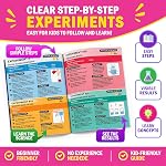 Jim&Gloria Science Kits for Kids Age 5-7 8-12 Year Old Birthday Gifts for Girls, Craft Supplies, Learning & Educational Toys, Stem Toys, Chemistry Set, Science Experiments for Kids Volcano Projects