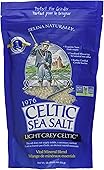Light Grey Celtic Sea Salt 1 Pound Resealable Bag - Additive-Free, Delicious Sea Salt, Perfect for Cooking, Baking and More - Gluten-Free, Non-GMO Verified, Kosher and Paleo-Friendly