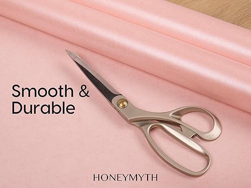 Miniatura 6 de HONEYMYTH Rollo de papel de regalo rosa de 17 x 197 pulgadas, papel de regalo reciclable con acabado perlado para cumpleaños, baby shower, boda y