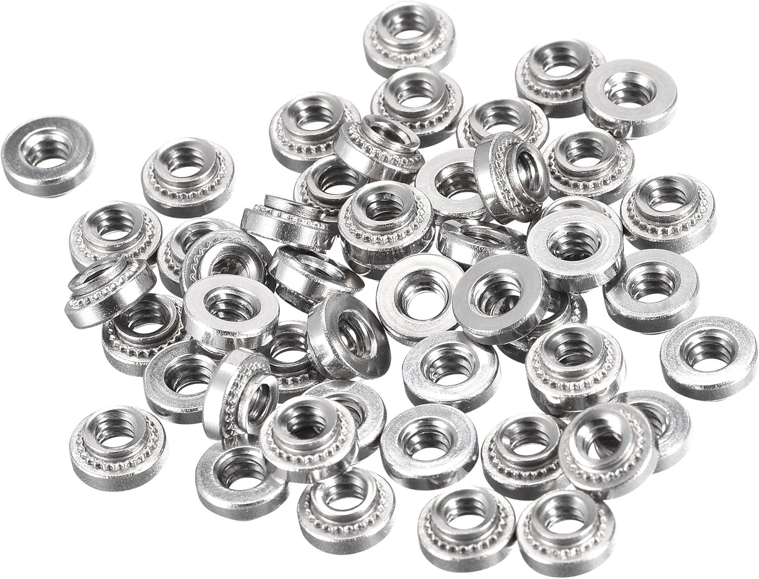 uxcell Self Clinching Nuts,632 x 0.11Inch Stainless Steel Rivet Nut