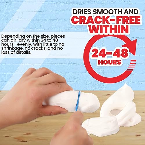 Miniatura 5 de (White) 3.3 lbs Moldable Cosplay Foam Clay with 24 Sheets EVA Cosplay Foam 9x12